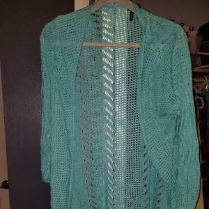 Xl Turquoise Cardigan Maurice's